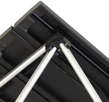 Preview: Table de camping pliante en aluminium - Légère 910g - Charge 25kg - Idéale pique-nique, barbecue, festivals, voyage - Sac inclus