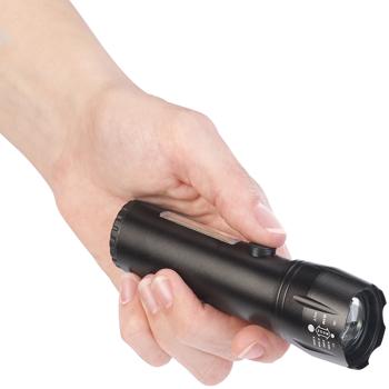 Preview: 2in1-Akku-LED-Taschenlampe mit COB-LED-Arbeitsleuchte, 230 lm, 3 W