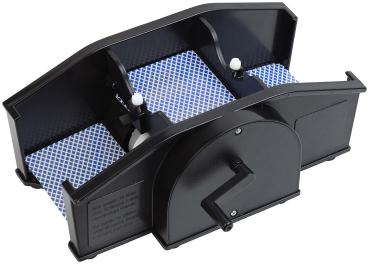 Preview: Manual card shuffler machine 2 decks á 54 cards, black