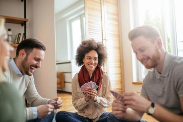 Preview: Manual card shuffler machine 2 decks á 54 cards, black