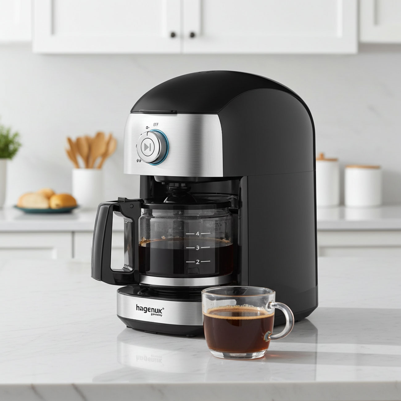 Kaffeemaschine mit Mahlwerk, 0,5 l, 500 W