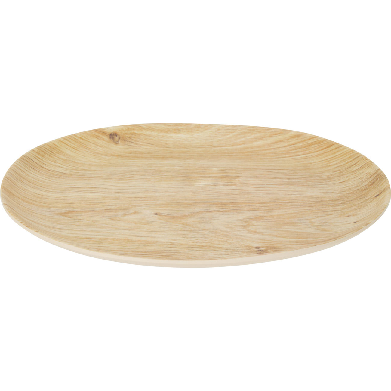 Melaminteller in Holzoptik-Design, 26 cm