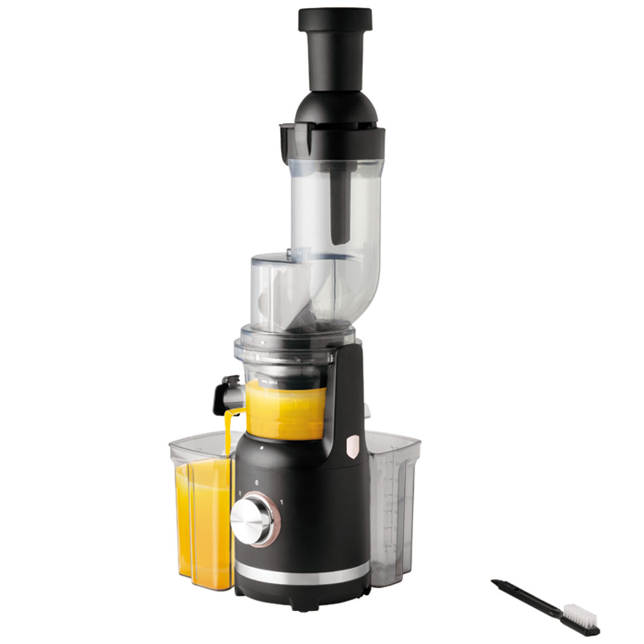 Slow Juicer - Entsafter, 300 W, schwarz-roségold