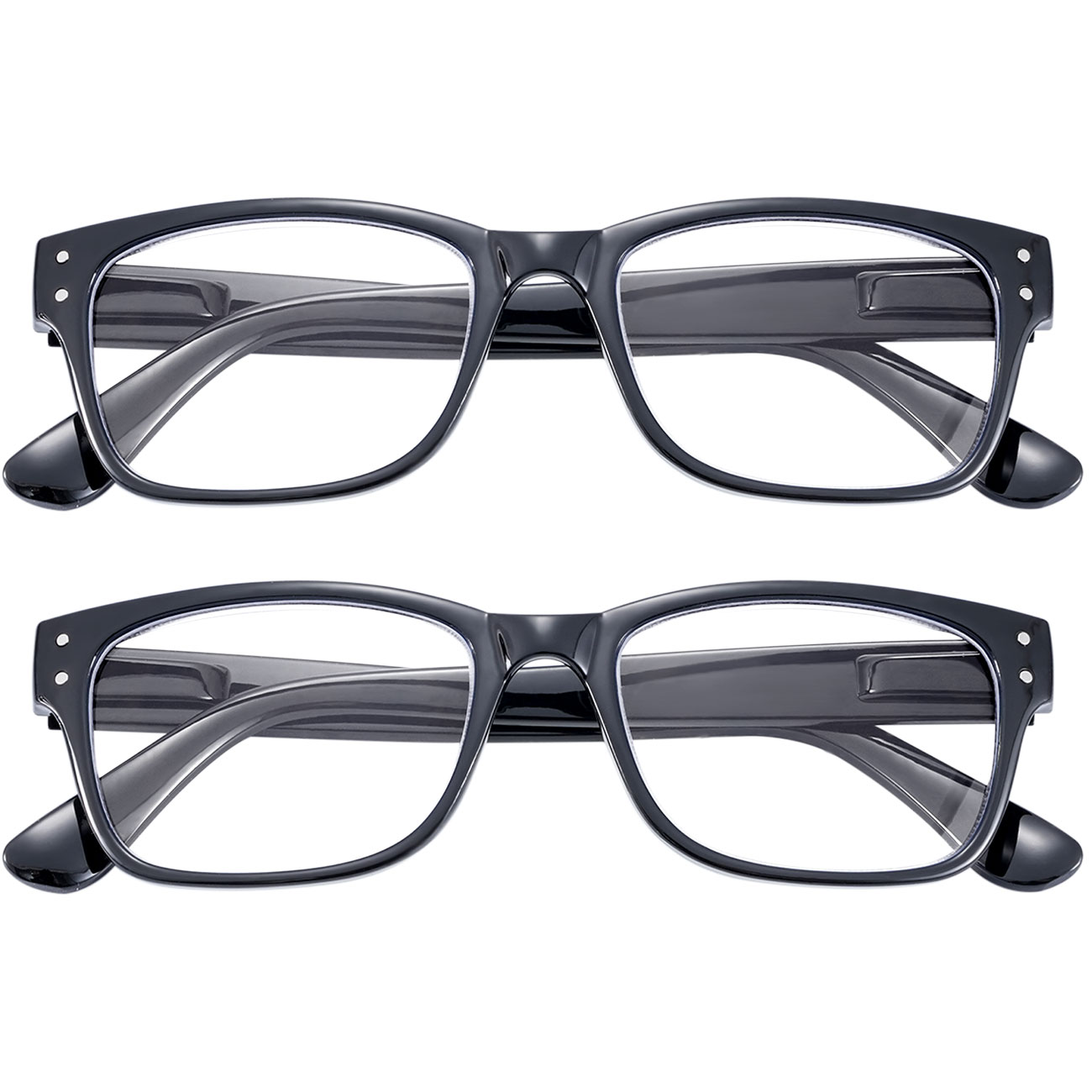 2er-Set Bildschirm-Brille mit Blaulicht-Filter, +1,0 Dioptrien
