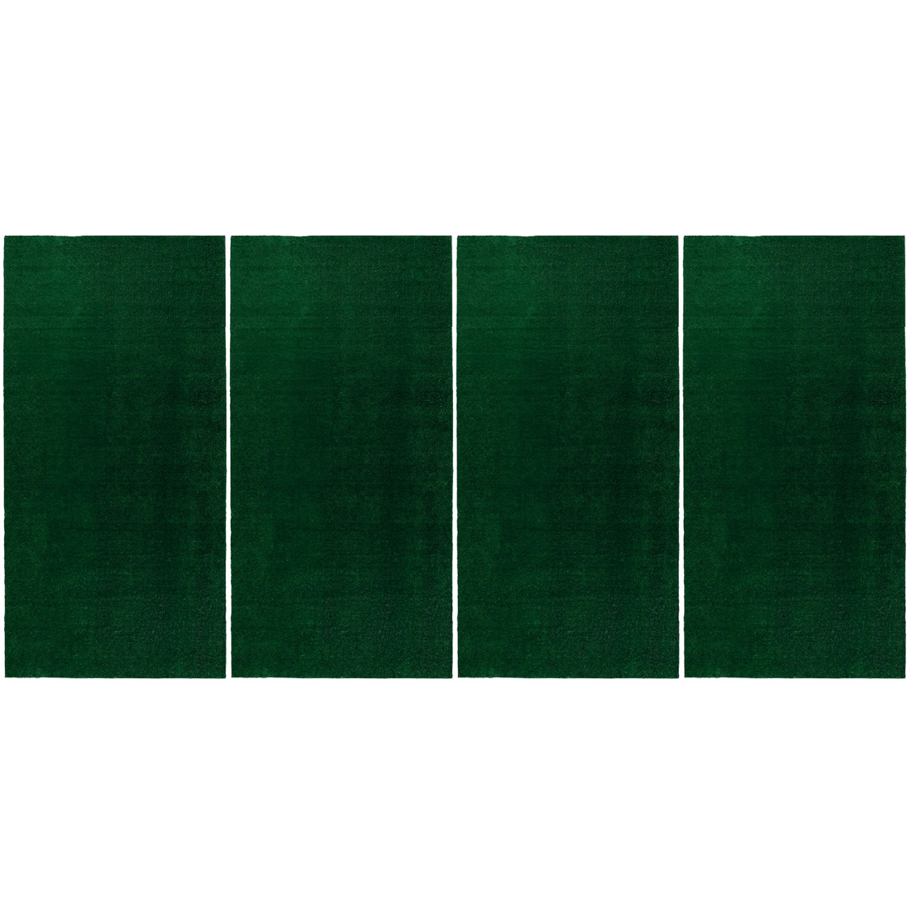 4er-Set Kunstrasenteppich, hellgrün, 100 x 200 cm