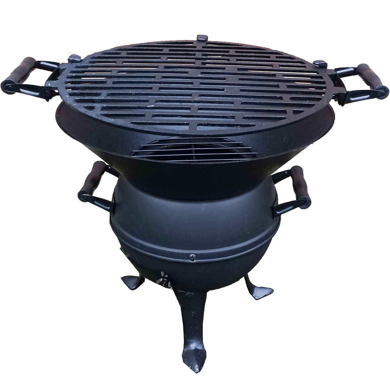 Grillfass, schwarz, Ø 36 cm