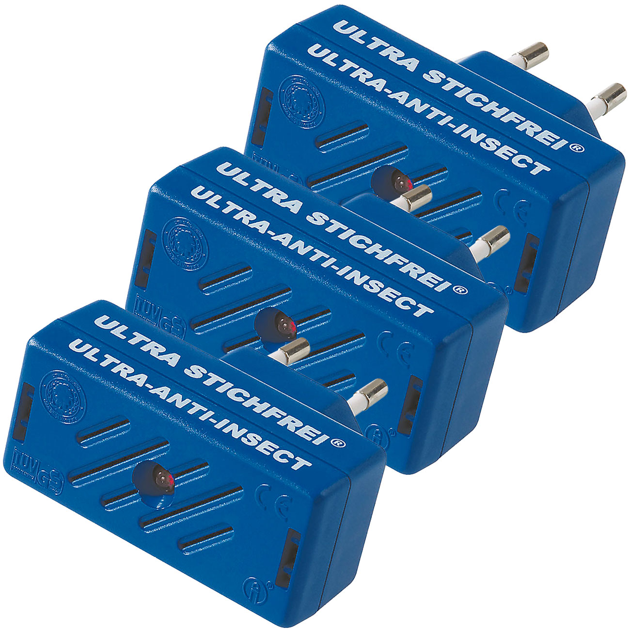 3er-Set Ultra Stichfrei - Elektronischer Insektenvertreiber