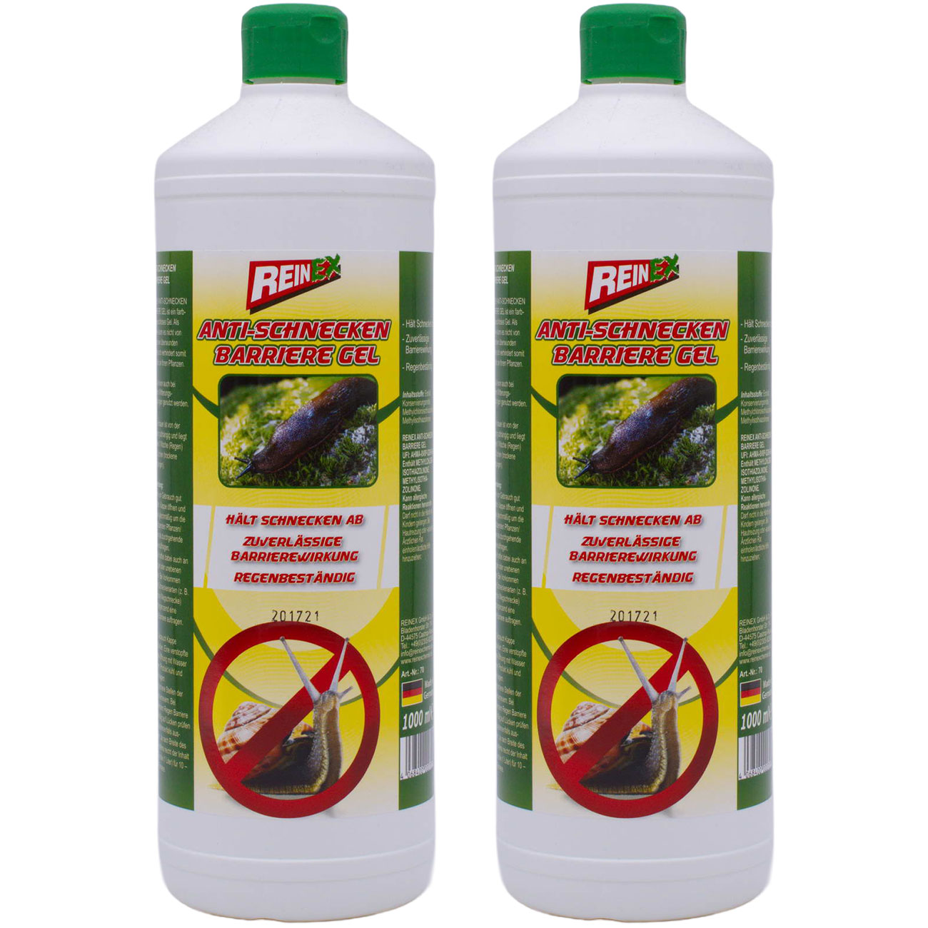 2er-Set Anti-Schnecken Barriere Gel, 1000ml
