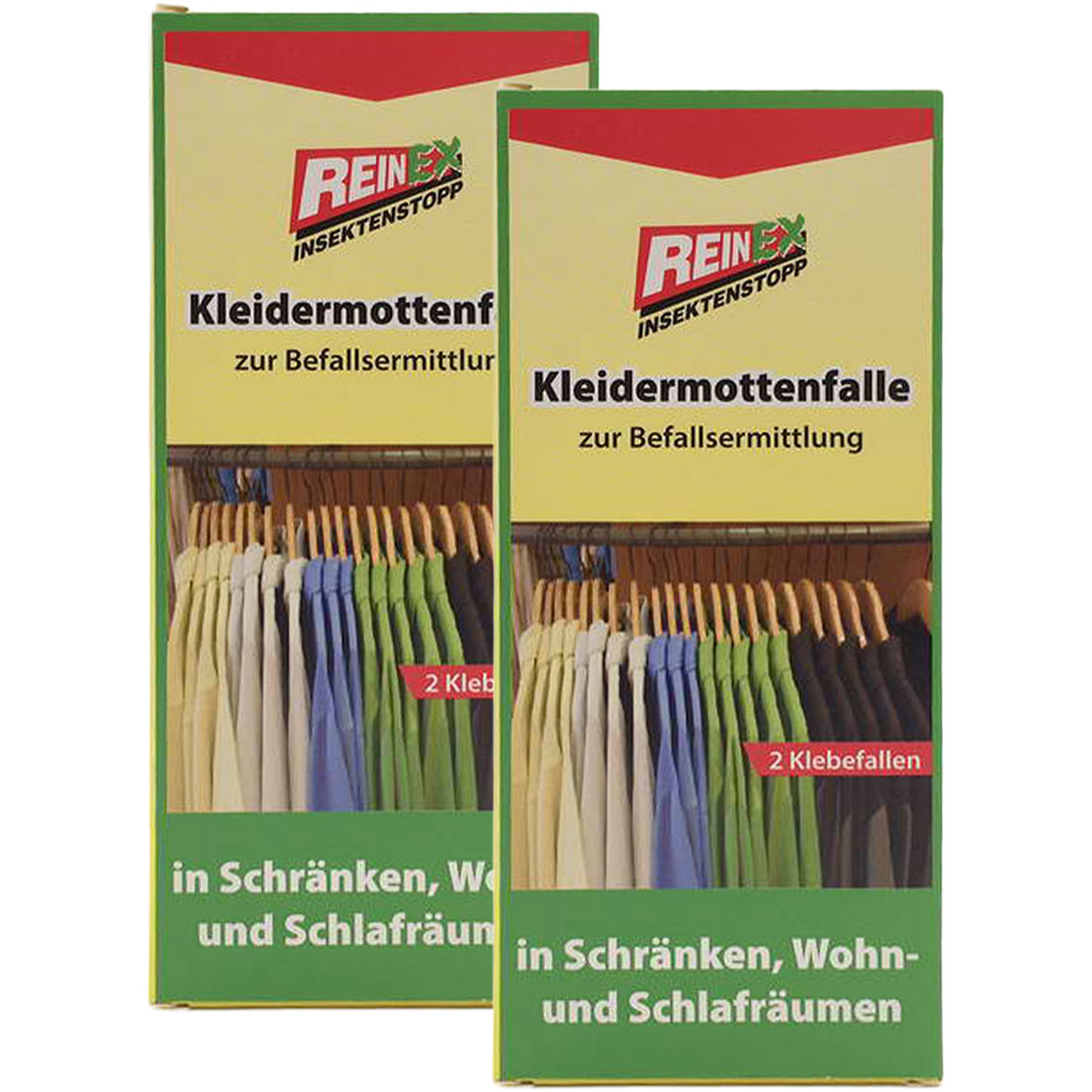 2er-Set Monitoring Kleidermottenfalle mit je 2 Klebefallen