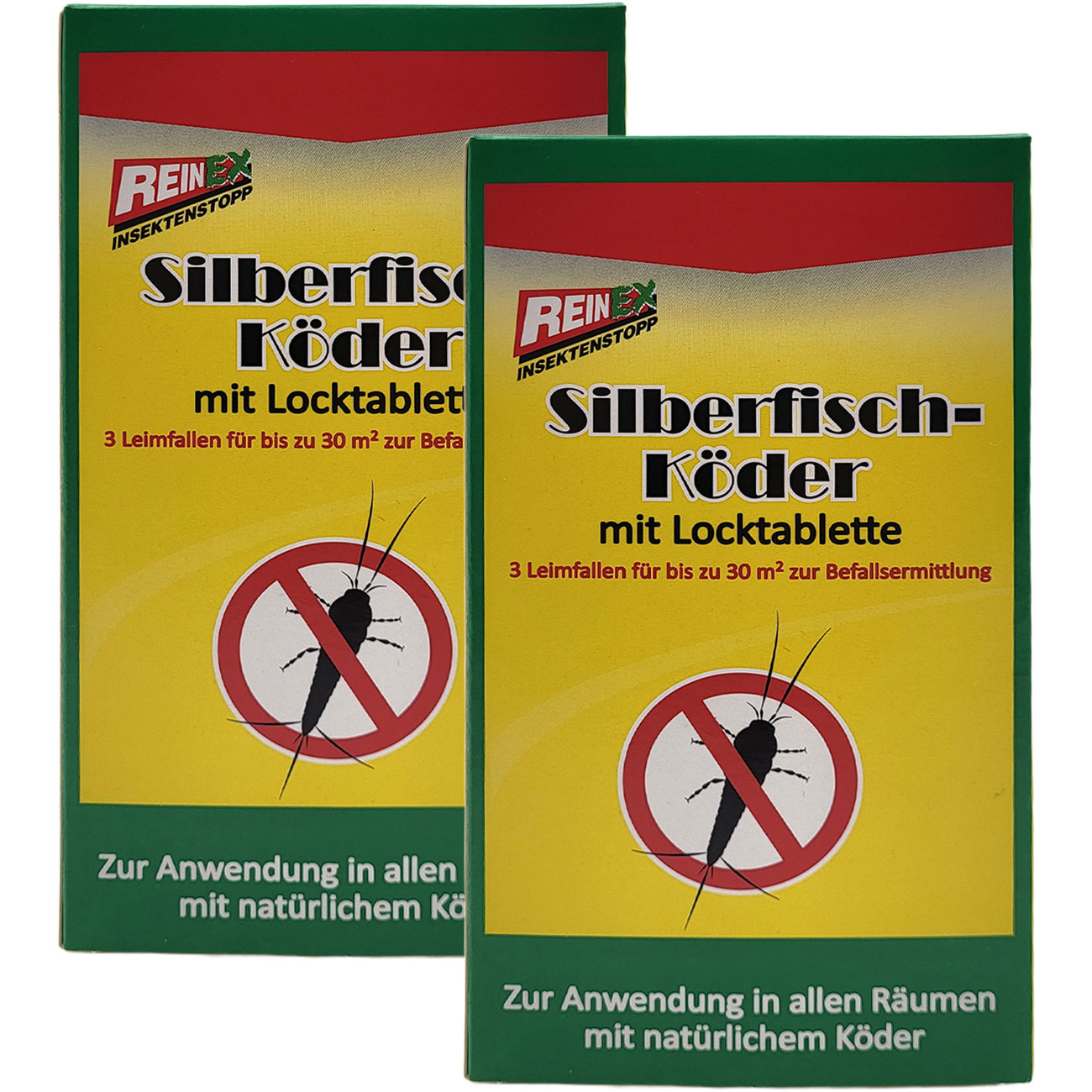 2er-Set Silberfischchen Klebefalle, 3 Stück