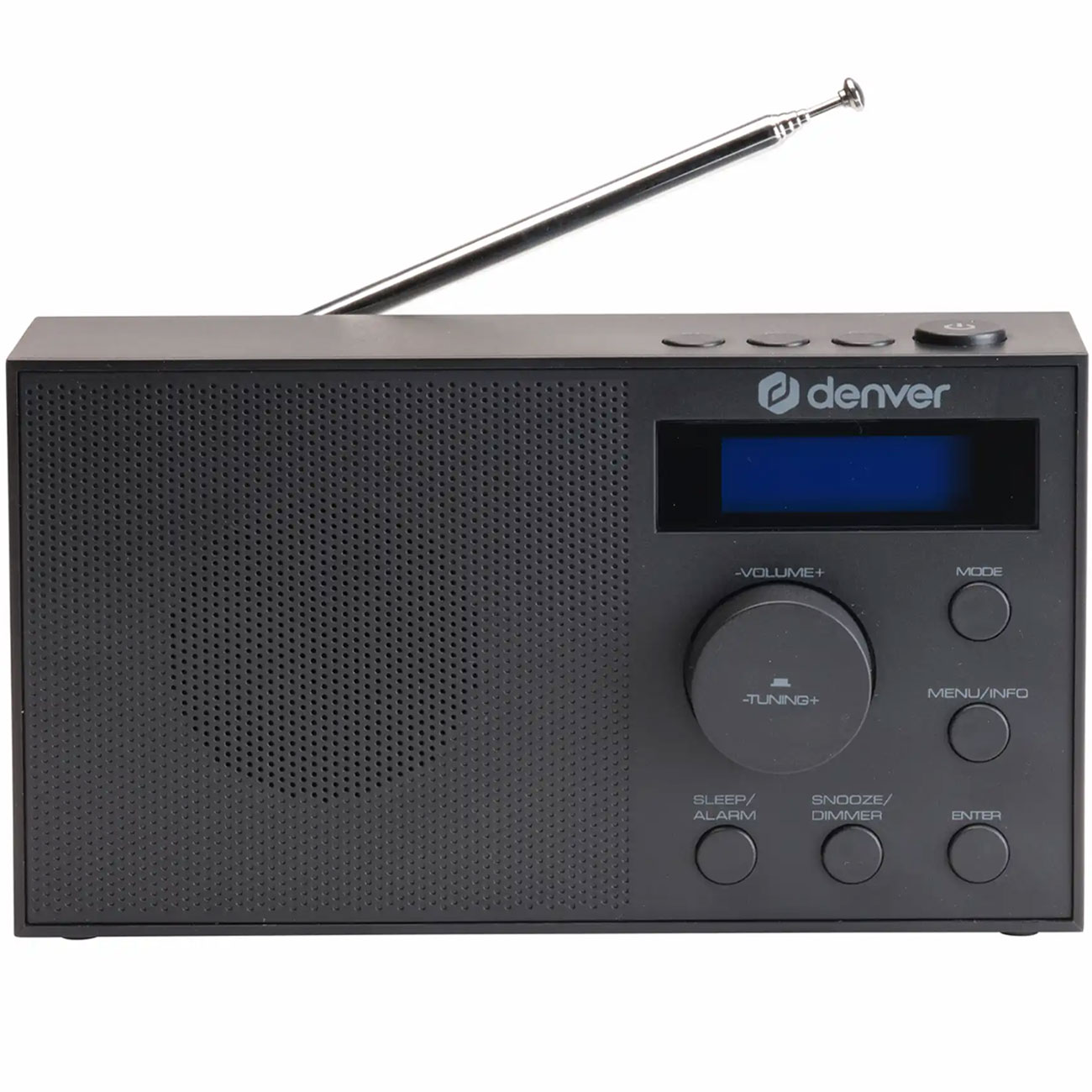 DAB+/FM-Radio mit Uhr und Doppelalarm, schwarz