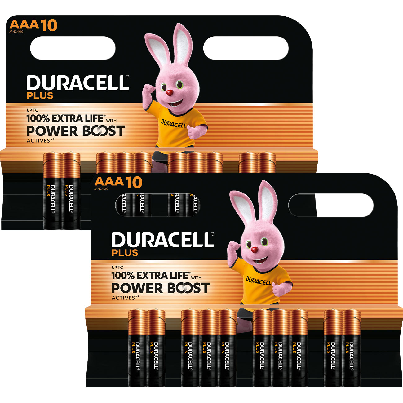 2er-Set Power Boost Alkaline Batterien Typ AAA/Micro, 1,5 V, 2x 10-er Pack