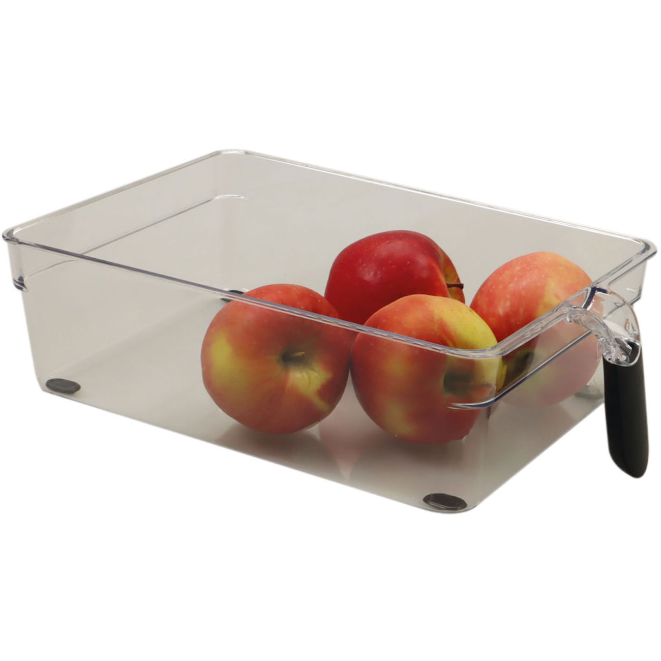 Transparenter Kühlschrank-Organizer mit Griff 31,2 x 19,9 x 8,7 cm