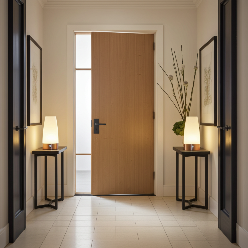 2er-Set LED-Tischlampe mit PIR-Bewegungs-Sensor, batterieben, warmweiss