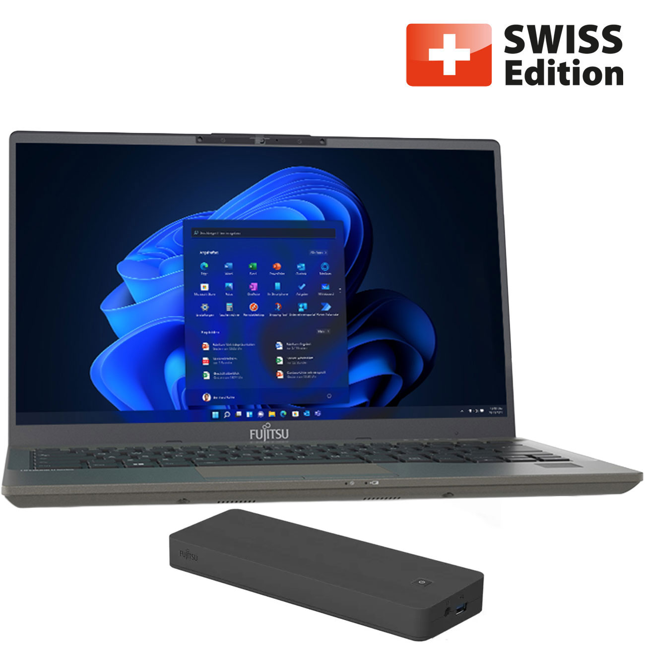 Fujitsu Lifebook U7411, 14", i7 1185G7, grau - generalüberhot - wie neu