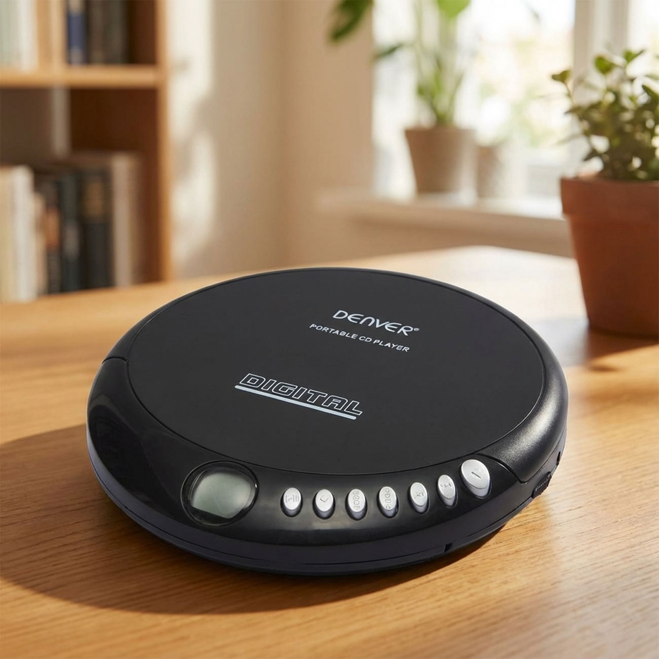 Tragbarer CD-Player mit Anti-Schock System, schwarz