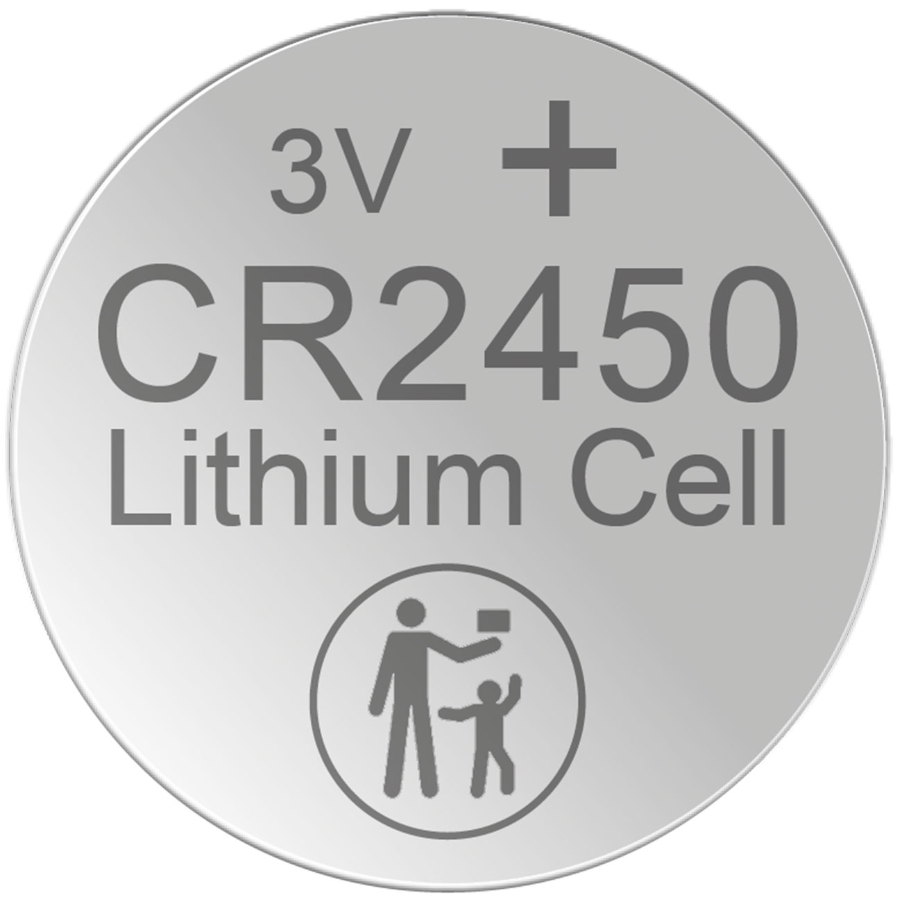 5er-Set Lithium-Knopfzelle CR2450, 3V / 620mAh