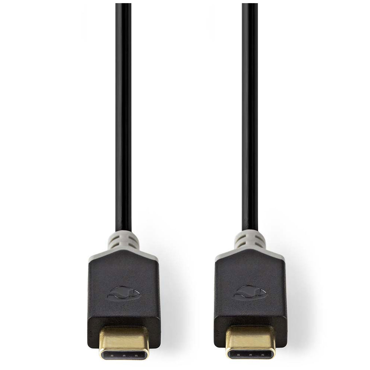 USB-C auf USB-C Ladekabel, USB 3.2 , anthrazit, 1 m