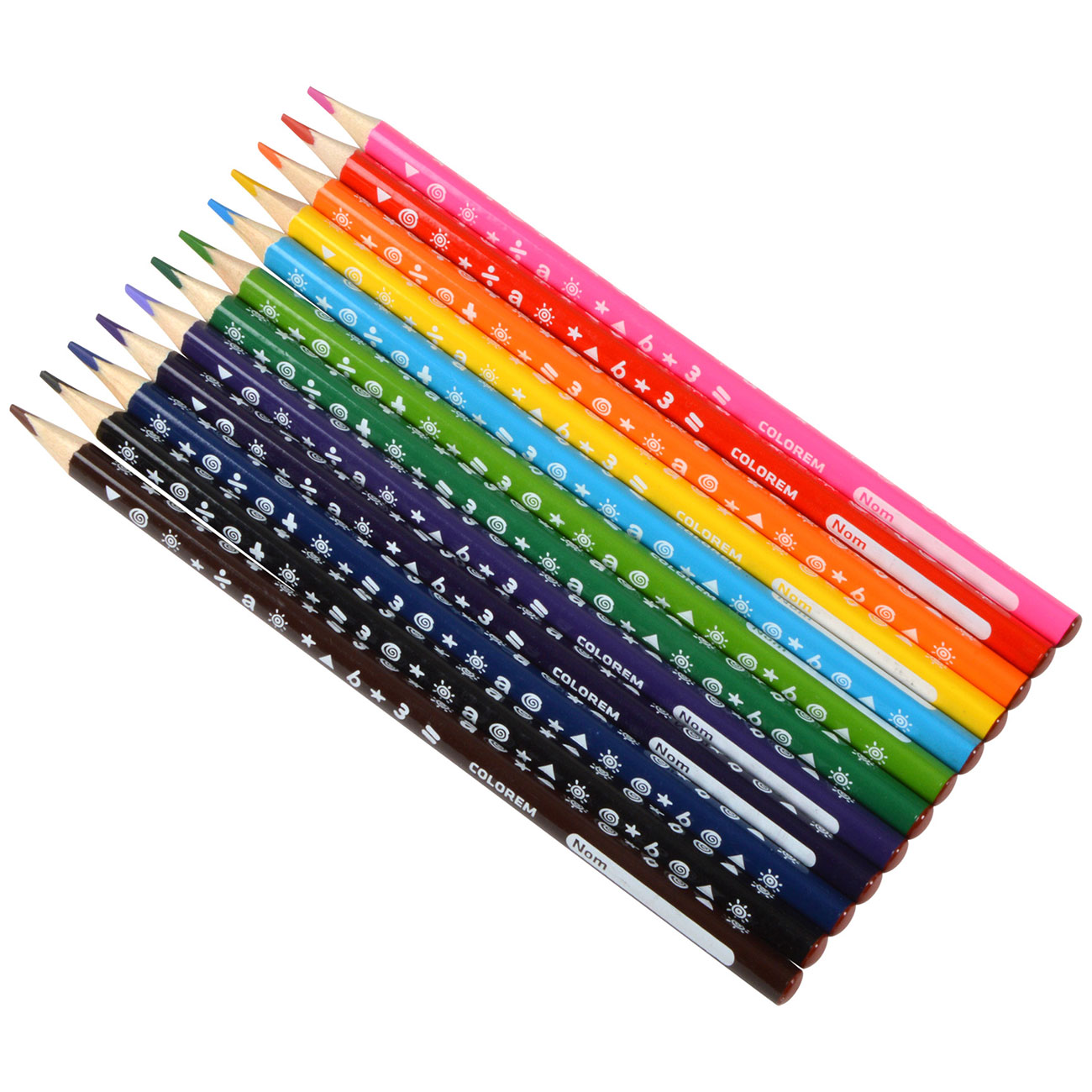 Buntstifte, 12 Stifte, verschiedene Farben