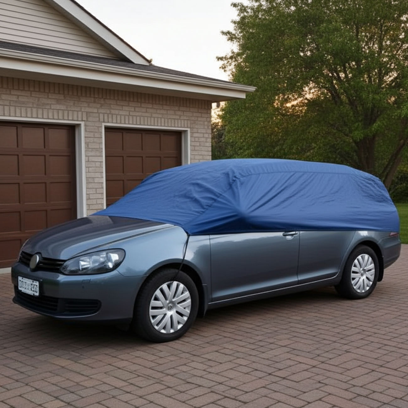 Auto-Halbgarage, Grösse L, Kompakt-Klasse, 284 x 147 x 51 cm