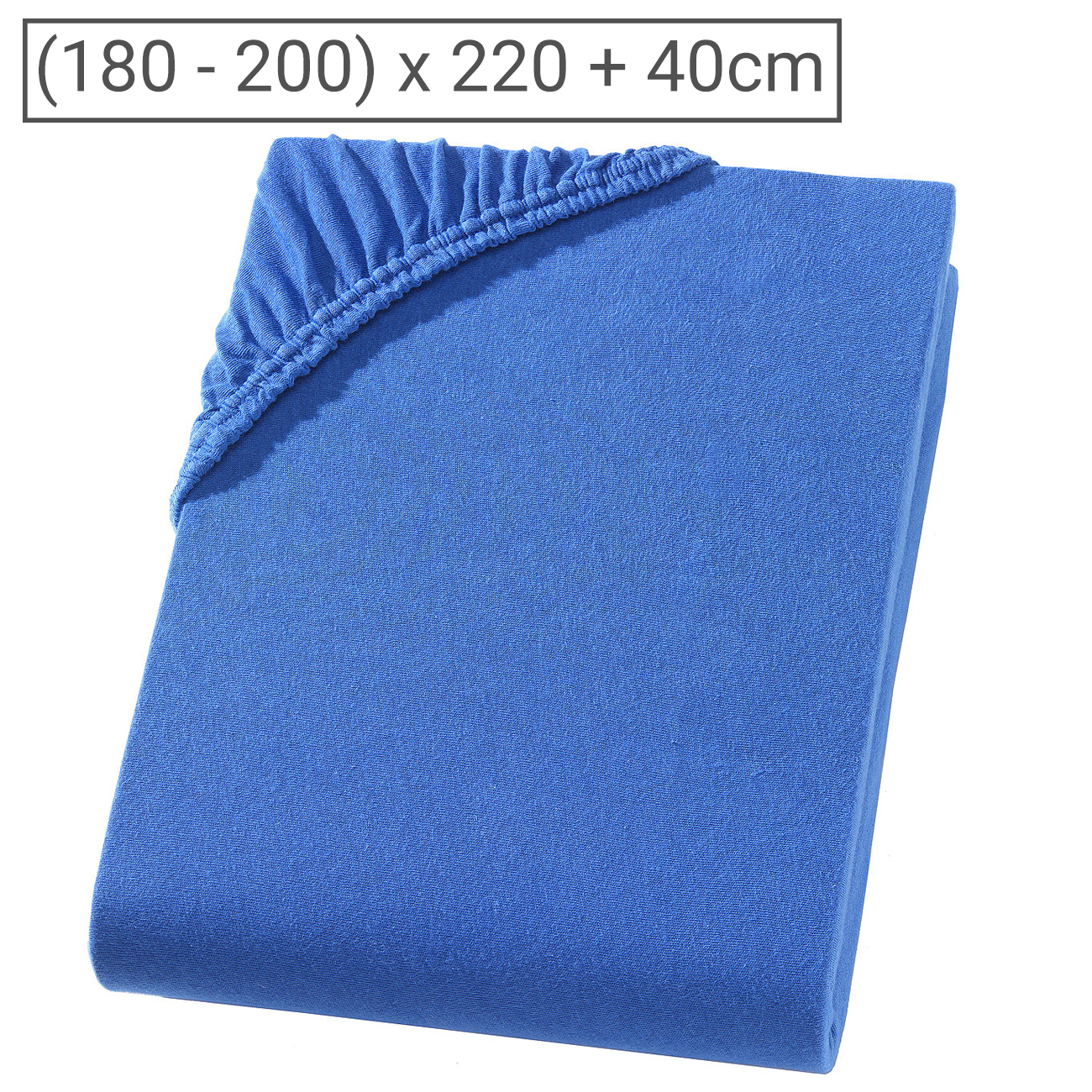 Wasser-/Boxspringbett Superb Qualitäts-Jersey Fixleintuch, royal, 200 x 220 cm