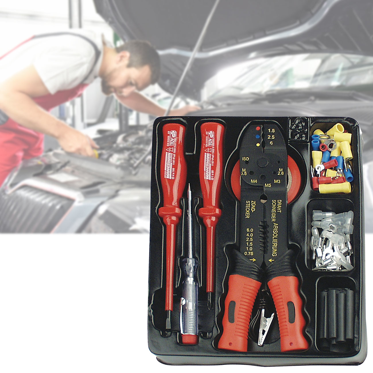 Auto-Reparatur-Set, Elektrik-Set, 82-tlg