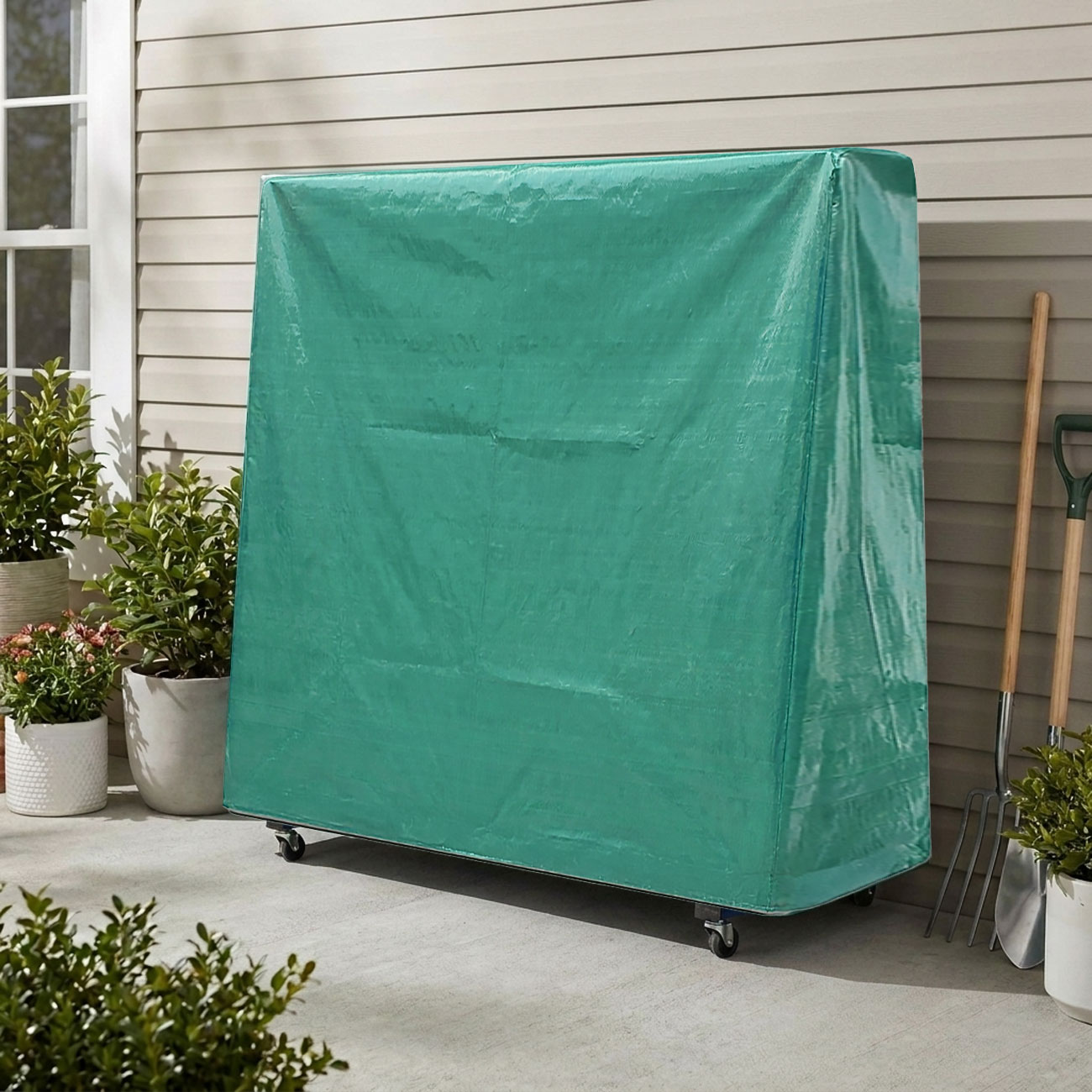 Abdeckplane für Tischtennis-Platten, Gewebematerial, 185 x 160 x 70 cm