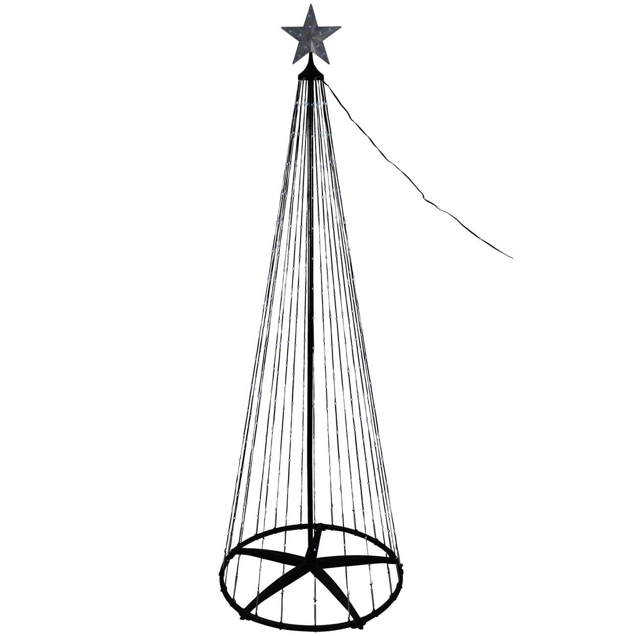 LED-Weihnachtsbaum Kegelform, mehrfarbig 178 LEDs, 150 cm