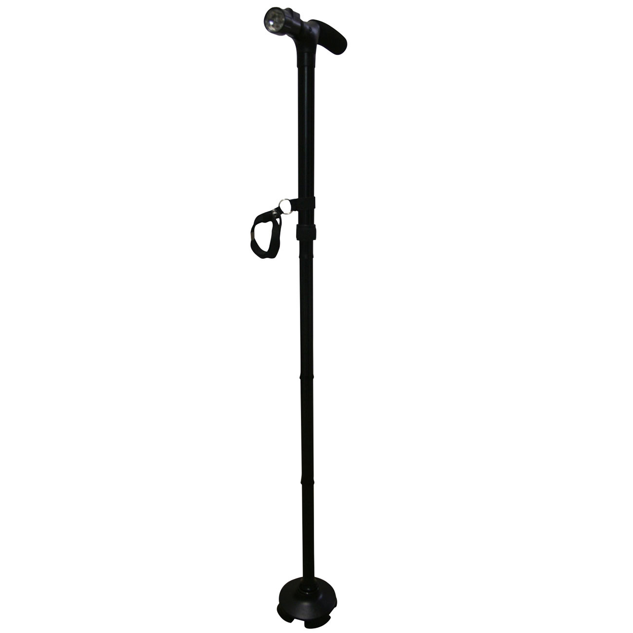 Gehstock mit LED-Lampe, 85 - 95 cm