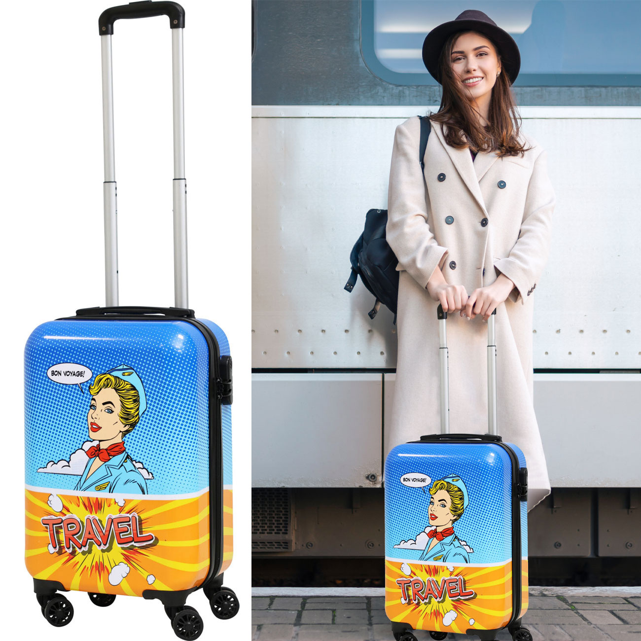 Trolley, Hartschalenkoffer, Bon Voyage