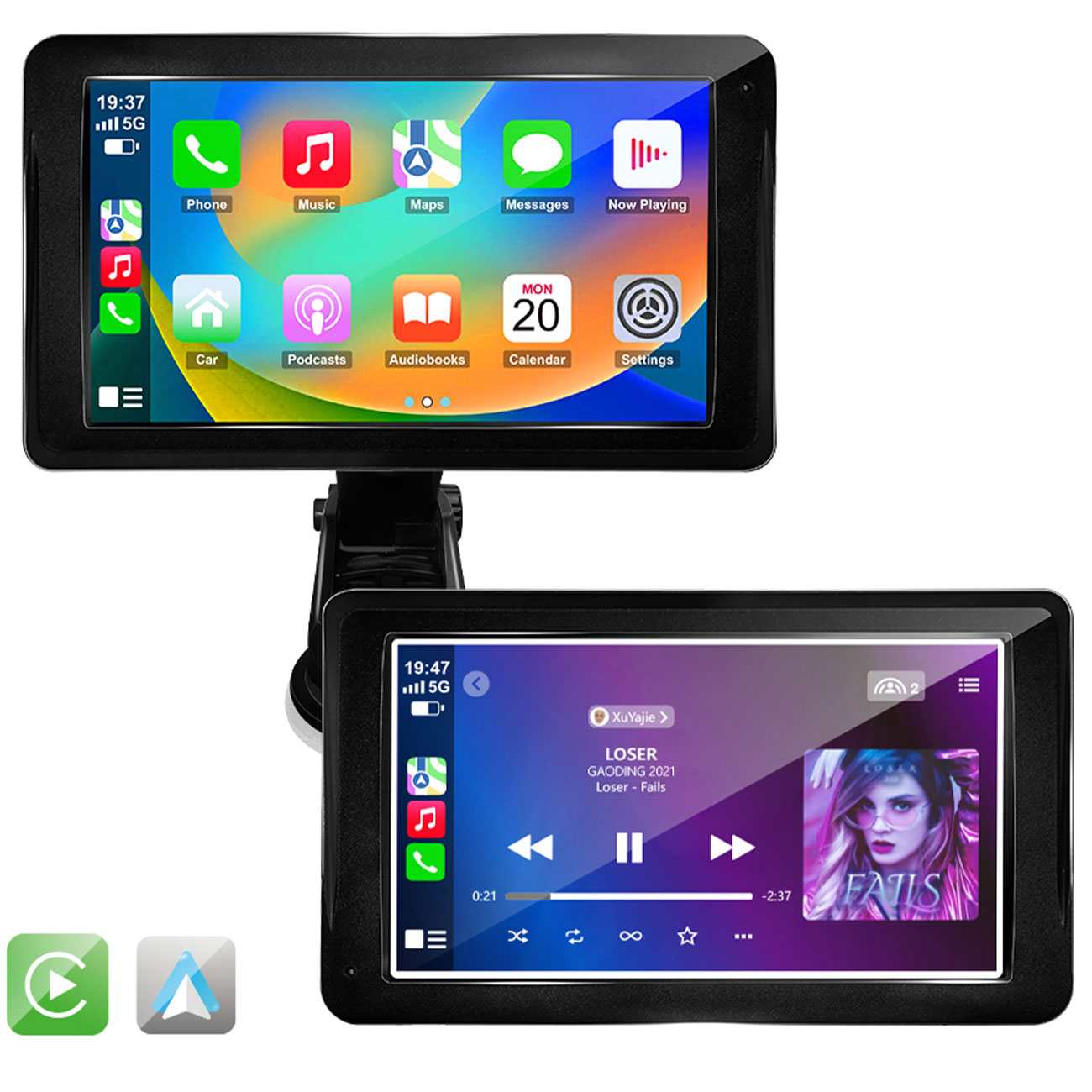 Wireless Carplay und Android-Auto Bildschirm mit Touch-Display, 7