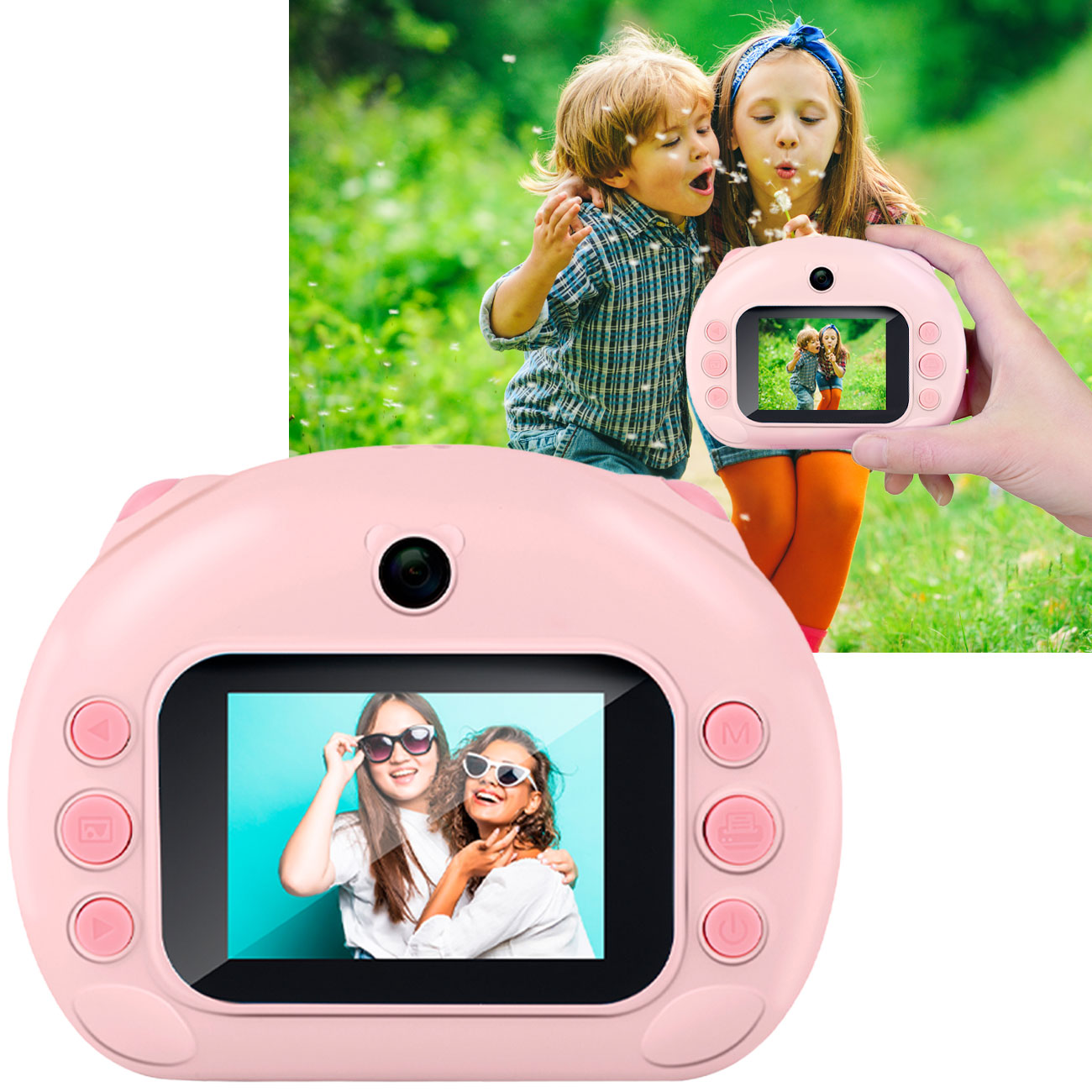 Sofortbildkamera, 12MP, rosa