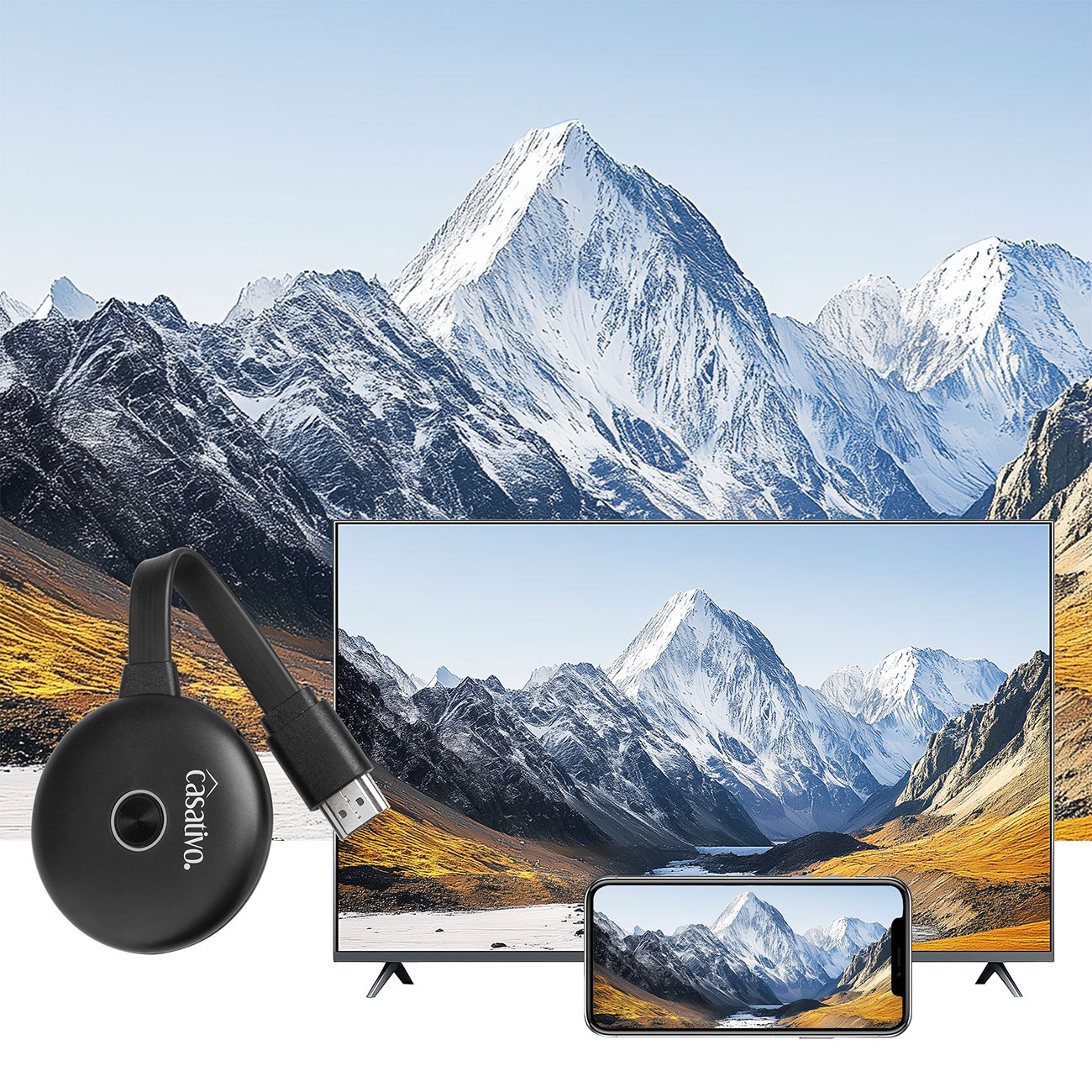 WLAN-HDMI-Streaming-Empfänger für AirPlay, DLNA, Miracast, bis 4K UHD