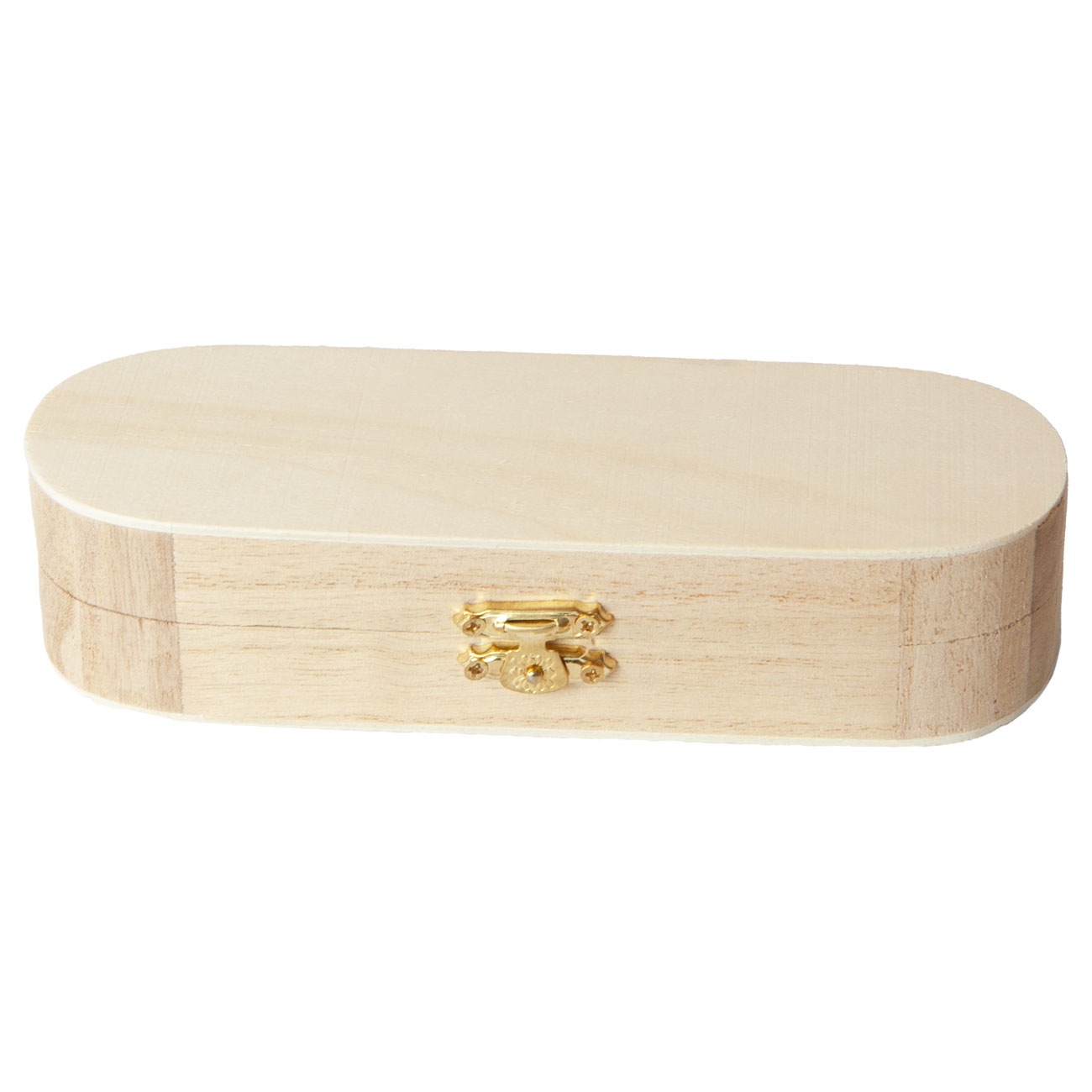 Praktische Stifte-Box aus Holz, natur, 18 x 6 x 4 cm