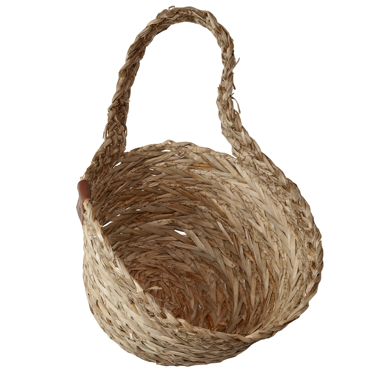 Strohkorb mit Griff 18 x 14 cm