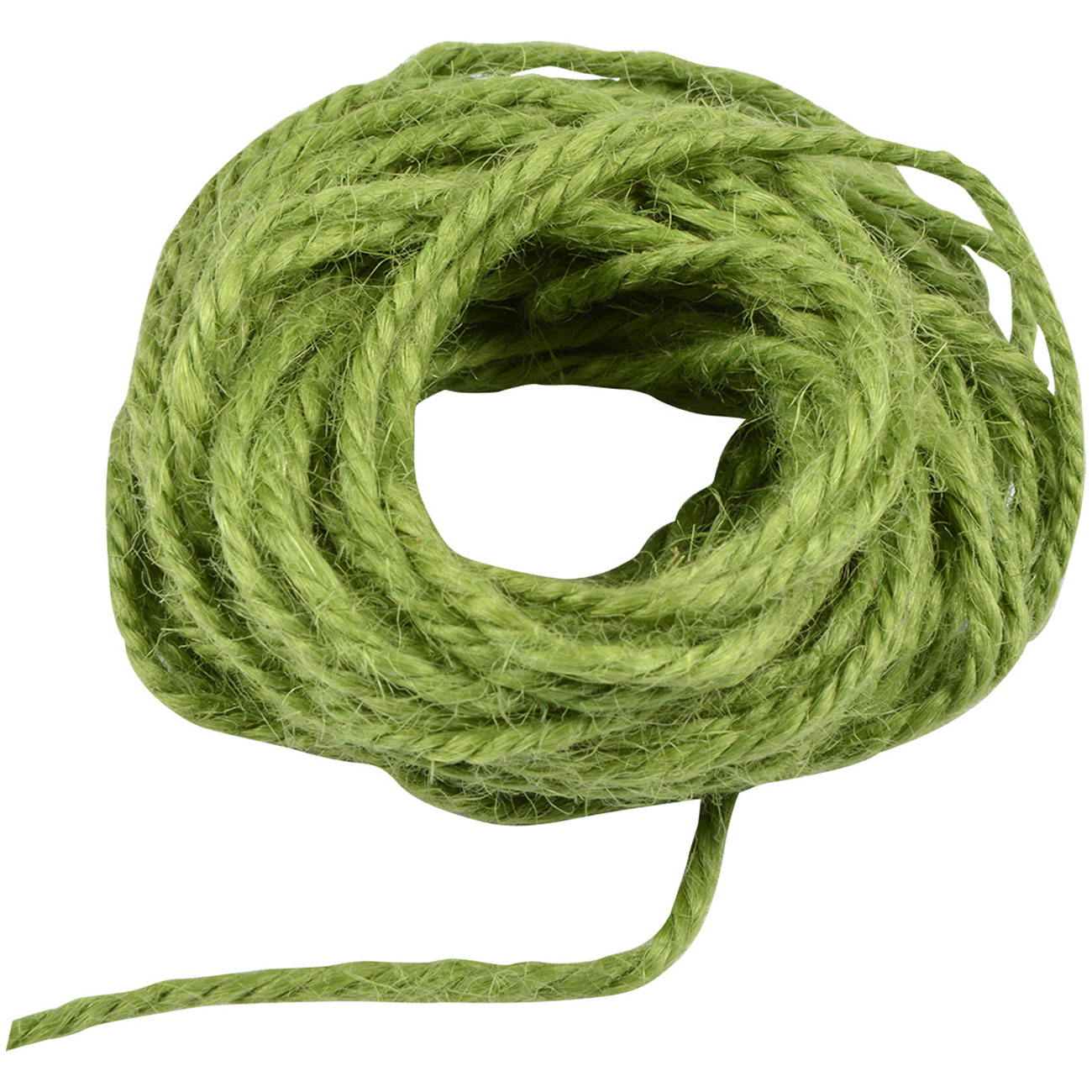 Juteschnur grün zum Basteln und Befestigen, Deko Kordel, 10 m Länge , 1,5 mm