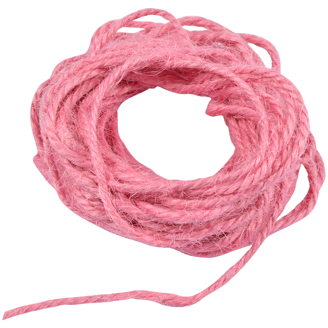 Juteschnur rosa zum Basteln und Befestigen, Deko Kordel, 10 m Länge , 1,5 mm