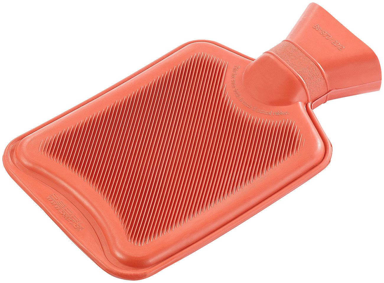 Wärmflasche, Grösse M, rot, 0,5 Liter