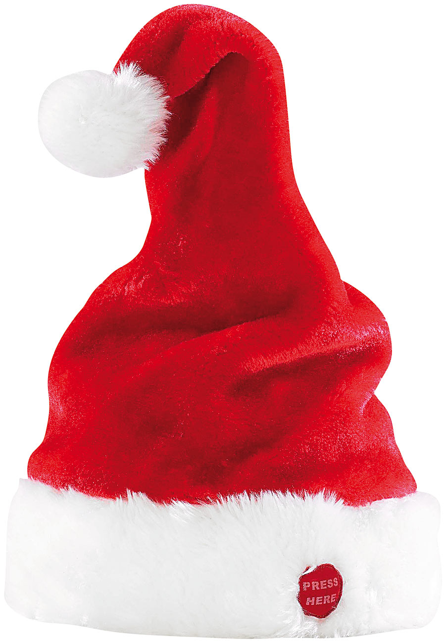Bonnet de Père Noël dansant et chantant
