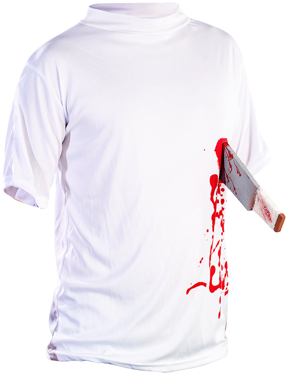 Halloween T-Shirt "Machete in der Brust", Gr. M