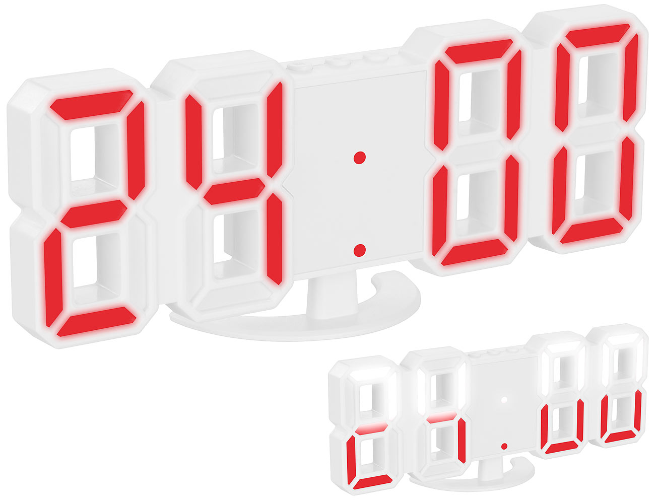 Horloge LED compacte avec chiffres à 7 segments