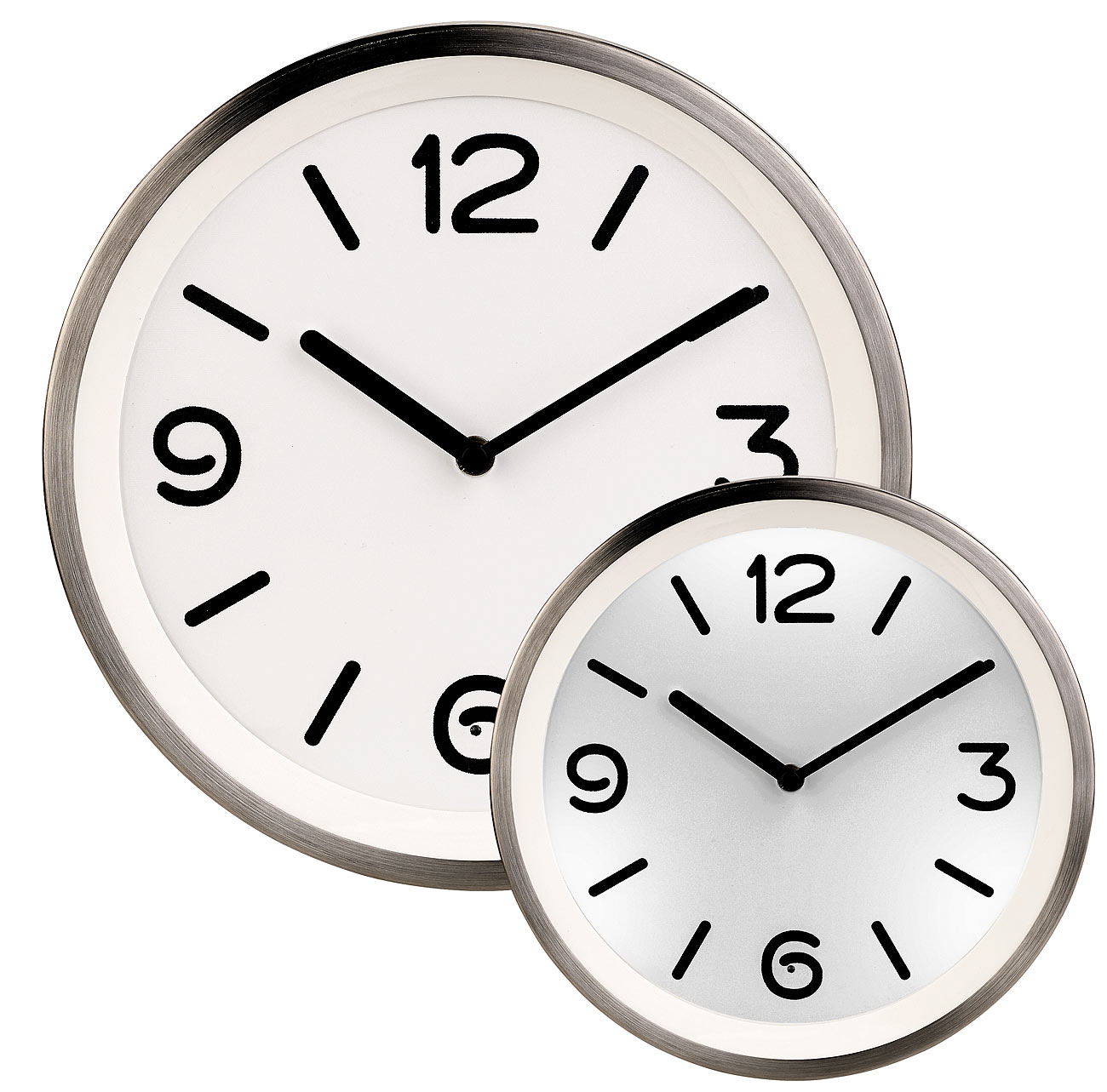Horloge murale à quartz avec éclairage automatique du cadran