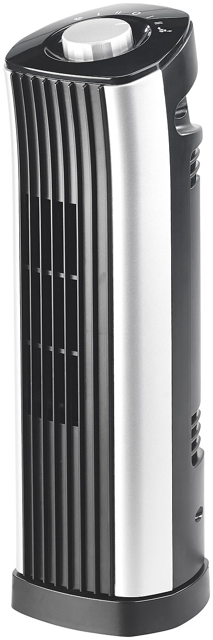 Tisch-Säulenventilator mit 75°-Oszillation, 2 Stufen, 24 Watt