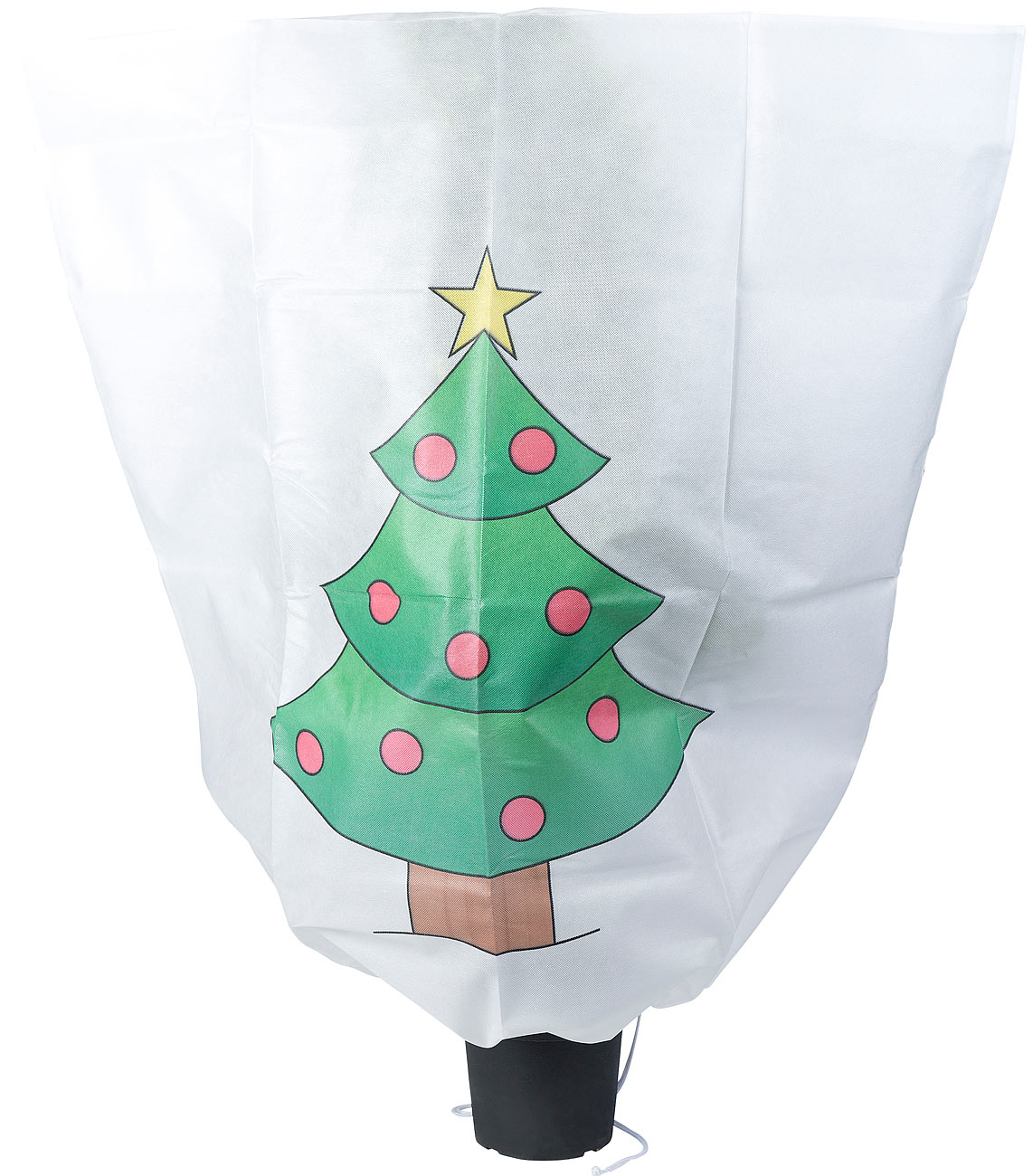 Housse d’hivernage décorative 110 x 120 cm - Sapin de Noël