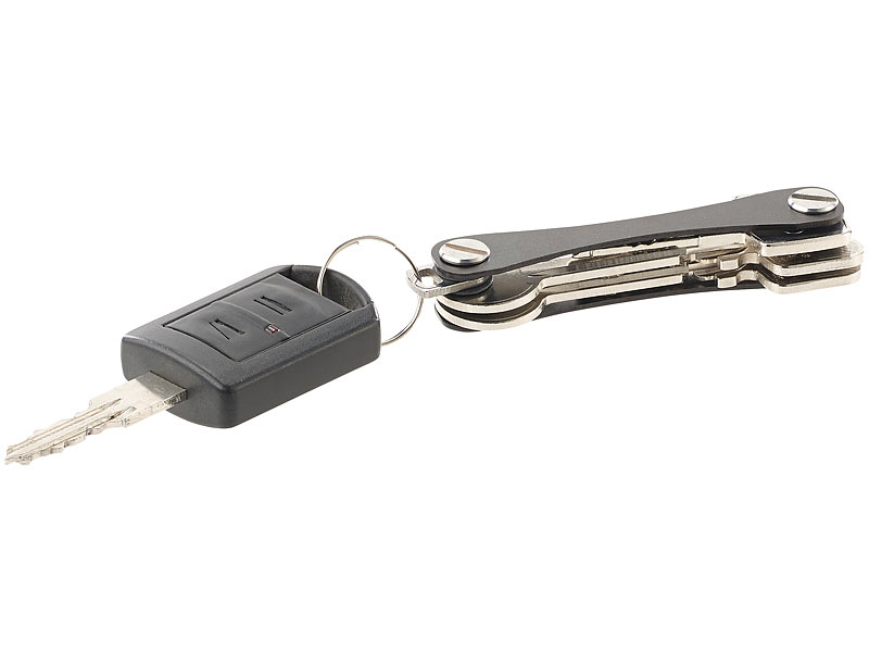 Porte-clés organisateur en aluminium pour 6 clés