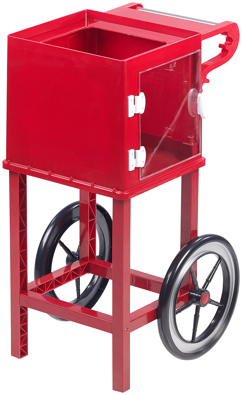 Rollwagen im Retro-Design für Popcorn-Maschine 