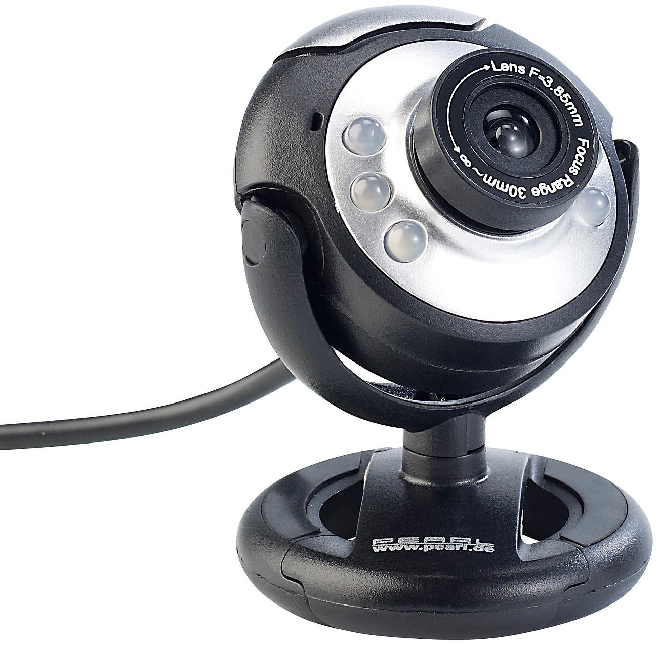 Webcam USB HD SXGA à 6 LED