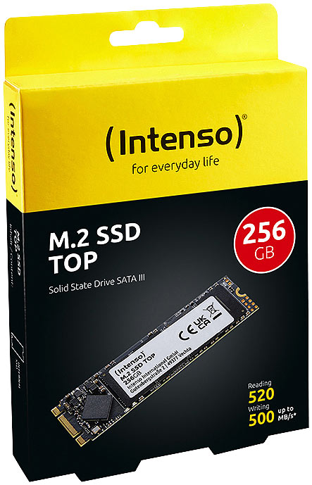 256 Go Top SSD SATA III, M.2 2280, interne