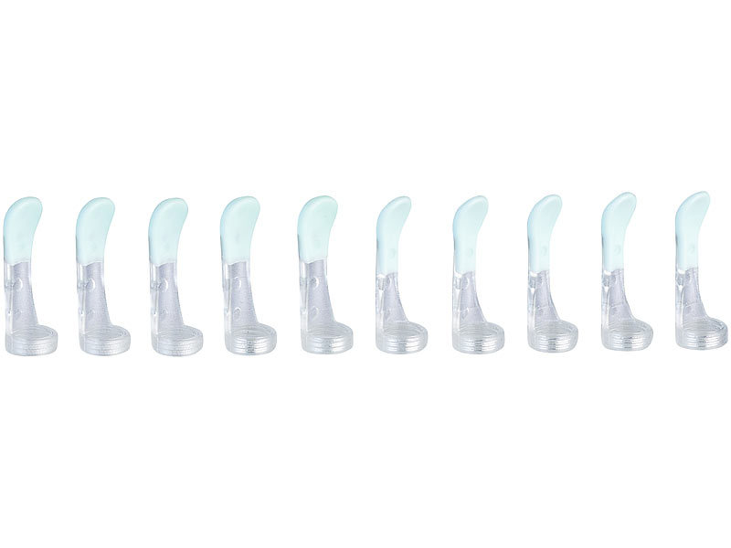 10er-Set Silikon-Aufsätze für WLAN-Ohrreiniger WOR-50