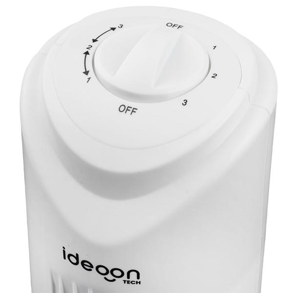 Effective tower fan: 3 speeds & swivel modes, 45 watts, fresh air in the living room, bedroom & office